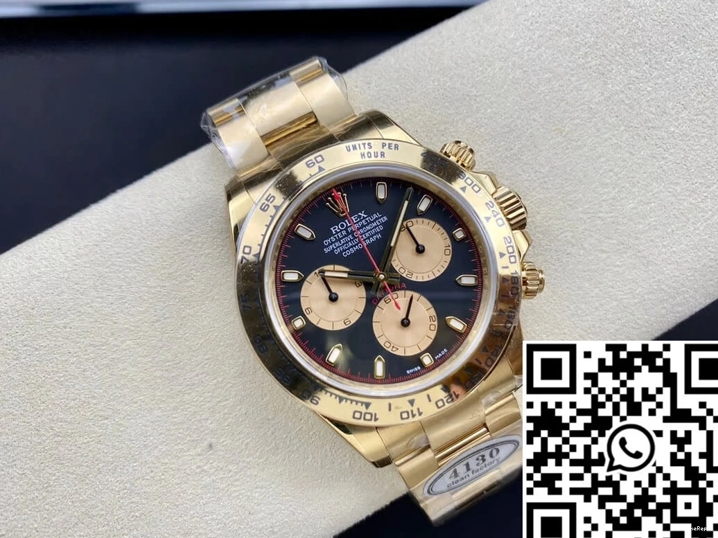 Gold M116508-0009 Clean Rolex Daytona Factory Yellow Cosmograph 1130